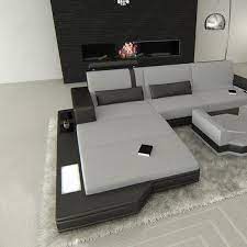Stoff Ecksofa Messana In Der L Form Mit Beleuchtung Ecksofa Sofa Beleuchtung