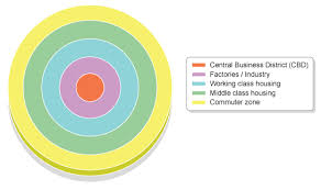 Gcse Bitesize The Burgess And Hoyt Model Ap Human Geography Gcse Geography Human Geography