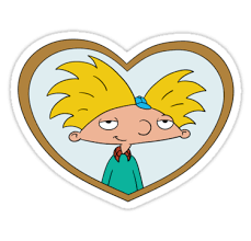 Hey Arnold By Harryslimane Pegatinas Bonitas Pegatinas Laptop Dibujos Para Remeras