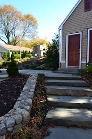 Swampscott Ma A Small Space To Start With We Were Able To Give This Family New Life For Their Backyard Stone Steps Le Swampscott Stone Pizza Oven Backyard