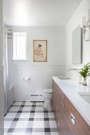 Black And White Checkered Tile Bathroom One Room Challenge The Guest Retreat The Reveal Design Manifestdesign Manifest Modern Farmhouse Bathroom Farmhouse Bathroom Bathroom Design Concepts