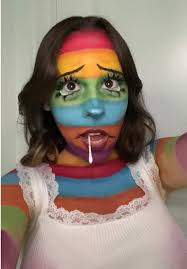 Creative Makeup Inspired by Jack Stauber's Stripes