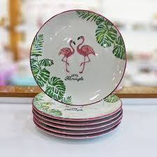 Decorative Stylish Design Durable Porcelain Plate Breakfast Cookie Cutlery Cake Plate Model Painted Ceramic Plates Hand Painted Pottery Ceramic Artwork