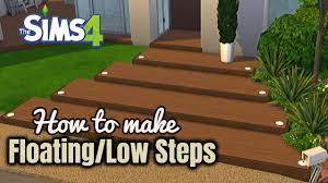 Floating Low Steps Youtube Sims 4 House Design Floating Sims 4 Houses