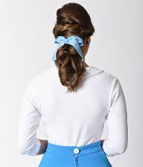 Light Blue Ribbon Bow Hair Clip 14 This Tale As Old As Time Collection Is Perfect For The Retro Belle Popsugar Love Sex Photo 17