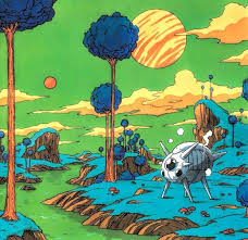 武士道 ブルース イラスト ドラゴンボール イラスト 星 背景