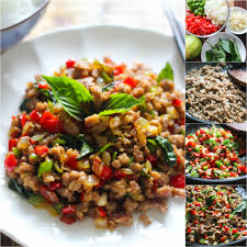 How To Make Thai Basil Minced Pork Ground Pork Recipes Pork Recipes Pork Spices