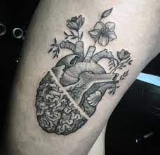 Best Tattoo Heart Brain Tat Ideas Brain Tattoo Heart Tattoo Trendy Tattoos