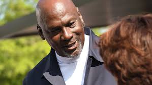 Michael Jordan in Wilmington, NC, for clinic opening