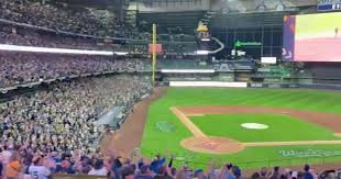 Brewers fans at Game 5 Watch Party react to Cooper Pratt's RBI hit