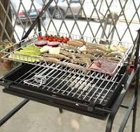 Outdoor Courtyard Roaster Meat Barbecue Grill Manual Easy Flip Charcoal BBQ Grill
