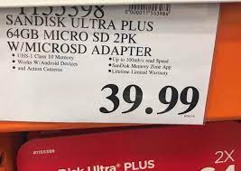 Please include sales tax in all applicable states. Sandisk Ultra Plus 64gb Sd Card Double Pack At Costco For 40 Raspberry Pi