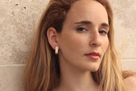 Hammered Gold Earrings Folded