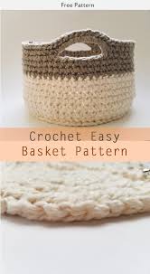 Easy Basket Crochet Free Pattern