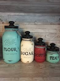 Maybe you would like to learn more about one of these? Multi Color Mason Jar Canisters With Ribbon Matching Etsy In 2021 Easy Mason Jar Crafts Diy Colored Mason Jars Easy Mason Jar Crafts