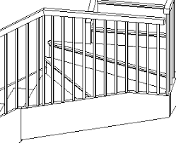 The top rail must be at least 42 inches in height (§1910.29 (f) (1) (ii) (b)) and the handrail must be 30 to 38 inches in height (§1910.29 (f) (1) (i)) (as measured at the leading edge of the stair tread to the top surface of the rail). Modify Railing Height And Slope Revit Products Autodesk Knowledge Network