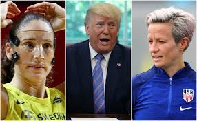 Soccer and a new face of victoria's secret but on thursday night she found herself in a bit of hot water after an old tweet of hers was dug up. Sue Bird Blasts Trump Over Hate Filled Speech Against Girlfriend Megan Rapinoe Total Pro Sports