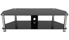 Add a touch style to your living room. Buy Avf Classic Up To 65 Inch Glass Tv Stand Black And Chrome Tv Stands Argos