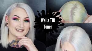 Apply to towel dried hair then, develop for up to 30 minutes. Wella T18 Toner Youtube