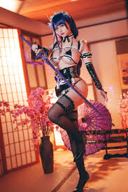 Genshin Impact Raiden Shogun Cosplay Exuding Erotic Energy - HentaiDude TV