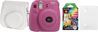Fujifilm instax mini 8 instant film camera margari. Fujifilm Instax Mini 8 Instant Film Camera Bundle Hot Pink 600017067 Best Buy