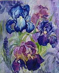 The cross stitch pattern includes: Heaven And Earth Designs Qs Iris Cross Stitch Pattern 123stitch