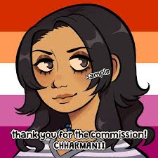 more commissions!! 💕💕 Kofi comissions! #draw #drawing #art #digitalart  #digitaldrawing #pfp #pride #pridepfp #lesbian #trans #arknights  #girlsbandcry #anime #fanart #procreate