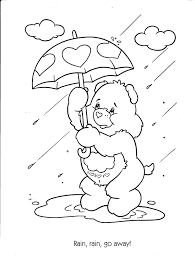 This bear is made up of three colors in three layers: Free Printable Care Bear Coloring Pages For Kids