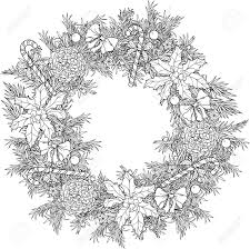 And perhaps the craftiest time of the year, if you. Christmas Wreath With Candies Cones And Holly Leaves Coloring Page Royalty Free Cliparts Vectors And Stock Illustration Image 62270495