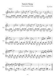 This is a collection of many of the ocarina melodies from the legend of zelda: Saria S Song Sheet Music For Piano Solo Musescore Com