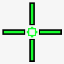 The crosshair is essentially those white lines you see that show you your bloom (the area your bullets will fly into) when you aren't aiming down sights (ads). Green Crosshair Png Cross Crosshair Png Transparent Png Kindpng