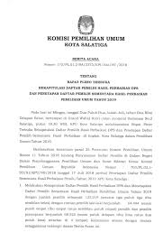 Jangan menyebar luarsakan berita pengunduran diri. Berita Acara Rapat Pleno Rekapitulasi Daftar Pemilih Hasil Perbaikan Dps Dan Penetapan Daftar Pemilih Sementara Hasil Perbaikan Pemilihan Umum Tahun 2019 Kpu Kota Salatiga
