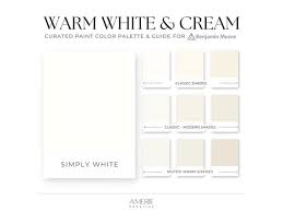 Warm White Cream Paint Color Palette