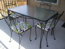 The history of wrought ironoverviewthe use of wrought iron for gates and fencing is a popular and stylish product for homes, gardensand residences. Salterini 5 Piece Wrought Iron Patio Table And Chairs Collectors Weekly