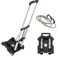 Mount-It! Carrito de equipaje con ruedas plegable | Carro de equipaje  fuerte y compacto con capacidad para 77 libras - Lleva cajas, mochilas y ...