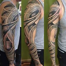 40 Polynesian Sleeve Tattoo Designs For Men Tribal Ink Ideas Tribal Sleeve Tattoos Sleeve Tattoos Tattoo Sleeve Designs