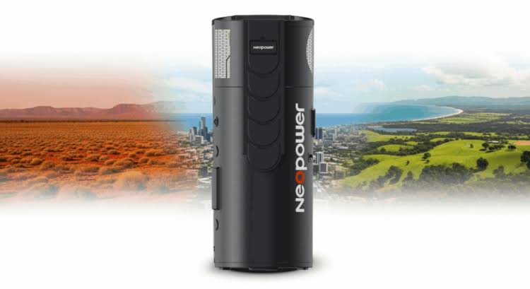 Neopower Black Shield 320L heat pump hot water system