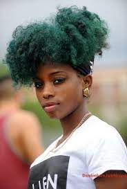 Black Culture Damionkare Afropunk 2014 Fort Greene Natural Hair Styles Green Hair Dyed Natural Hair