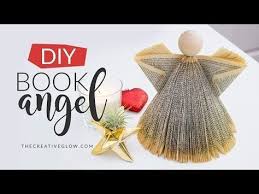How To Make Trees From Books Cone Shapes Christmas Tree Shapes Diy Recycled Book Ornaments Youtube Diy Book Angel Books Diy Recycled Books