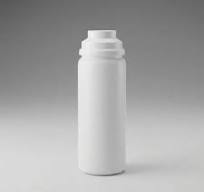 50 ml Sponge applicator bottle round white