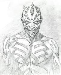 Darth Maul Pencil Drawings By His Character Star Wars Drawings Star Wars Art Star Wars Art Drawings