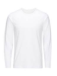 Jack Jones Basic Long Sleeved T Shirt Basic Long Sleeve White Long Sleeve Shirt T Shirt Design Template