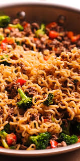 This healthy ramen noodles recipe is made with garlic, broccoli, soy sauce and more! Beef Ramen Noodles Stir Fry Is A Quick Budget Friendly Way To Use Instant Ramen This Heal Healthy Ramen Healthy Ramen Noodle Recipes Beef Ramen Noodle Recipes