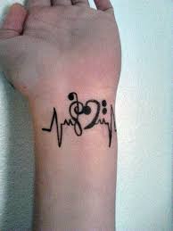 Music Notes Of One Night Chorus Around My Wrist Trendy Tattoos Unique Wrist Tattoos Cool Tattoos