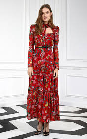 Sabryna Ruffle Tiered Floral Print Midi Dress By Alexis Printed Midi Dress Fashion Floral Print Midi Dress