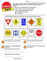 This Activity Sends Students On A Scavenger Hunt Through Their Neighborhood To Find 10 Different Safety Signs Students Either Ind Fun Math Learning Math Math