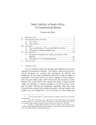 Perfectionarea functionarilor publici si a personalului contractual domeniu: Pdf State Liability In South Africa A Constitutional Remix
