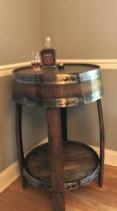 Whiskey Barrel Pub Table Handcrafted From A Whiskey Barrel Etsy Whiskey Barrel Furniture Bourbon Barrel Furniture Wine Barrel Table