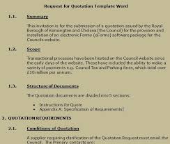 Get Request For Quotation Template Word Projectemplates Quotation Template Word Quote Template Quotations