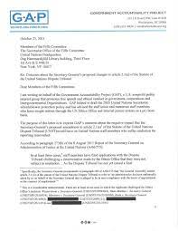 Composing a strong recommendation letter would give your employee an edge, especially. Letter Government Accountability Project